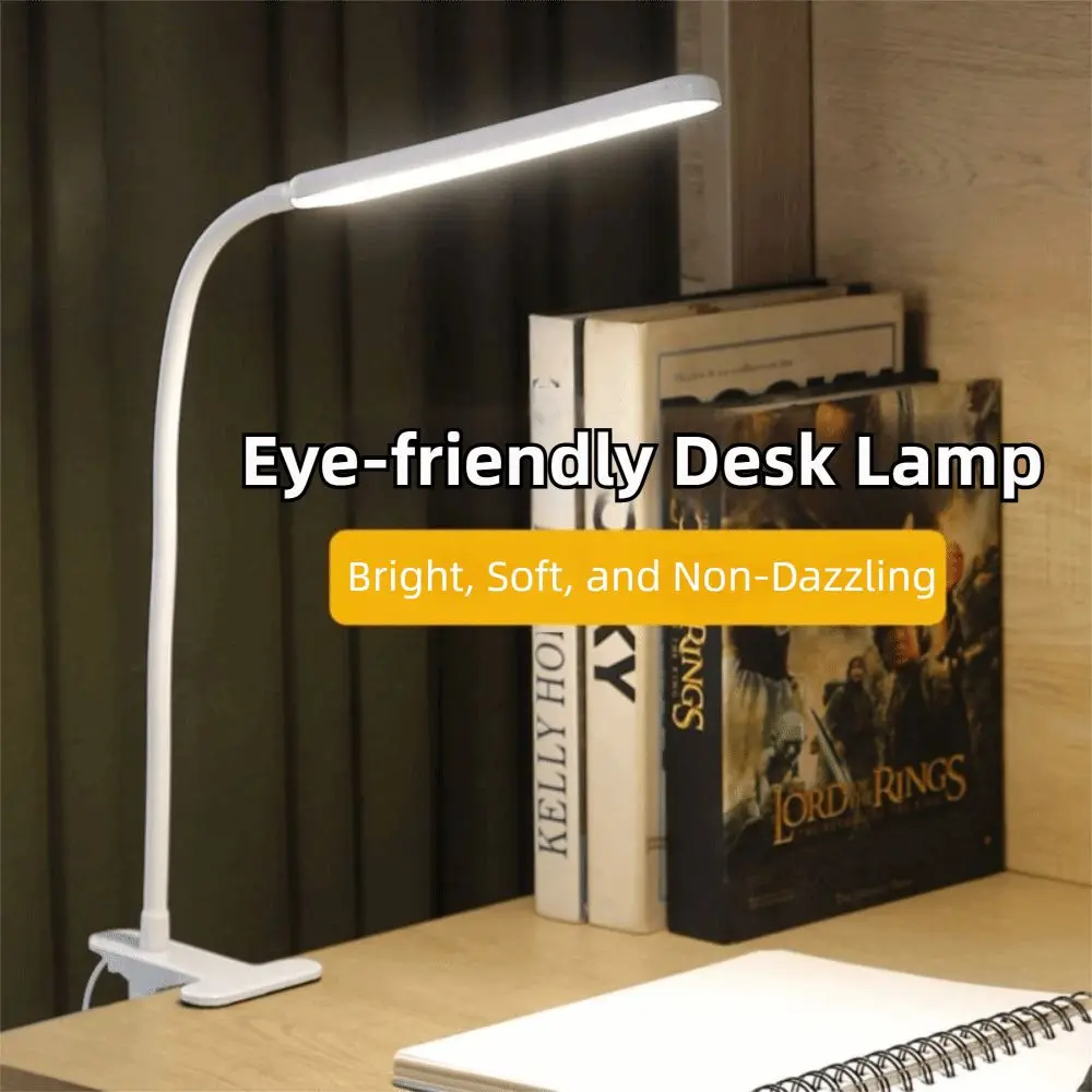 Adjustable LED Desk Clip On Lamp 3 Colors Light 10 Brightness Reading Light with Clamp USB Powered 360° Rotate Study Night Lamps
Adjustable LED Desk Clip On Lamp 3 Colors Light 10 Brightness Reading Light with Clamp USB Powered 360° Rotate Study Night Lamps