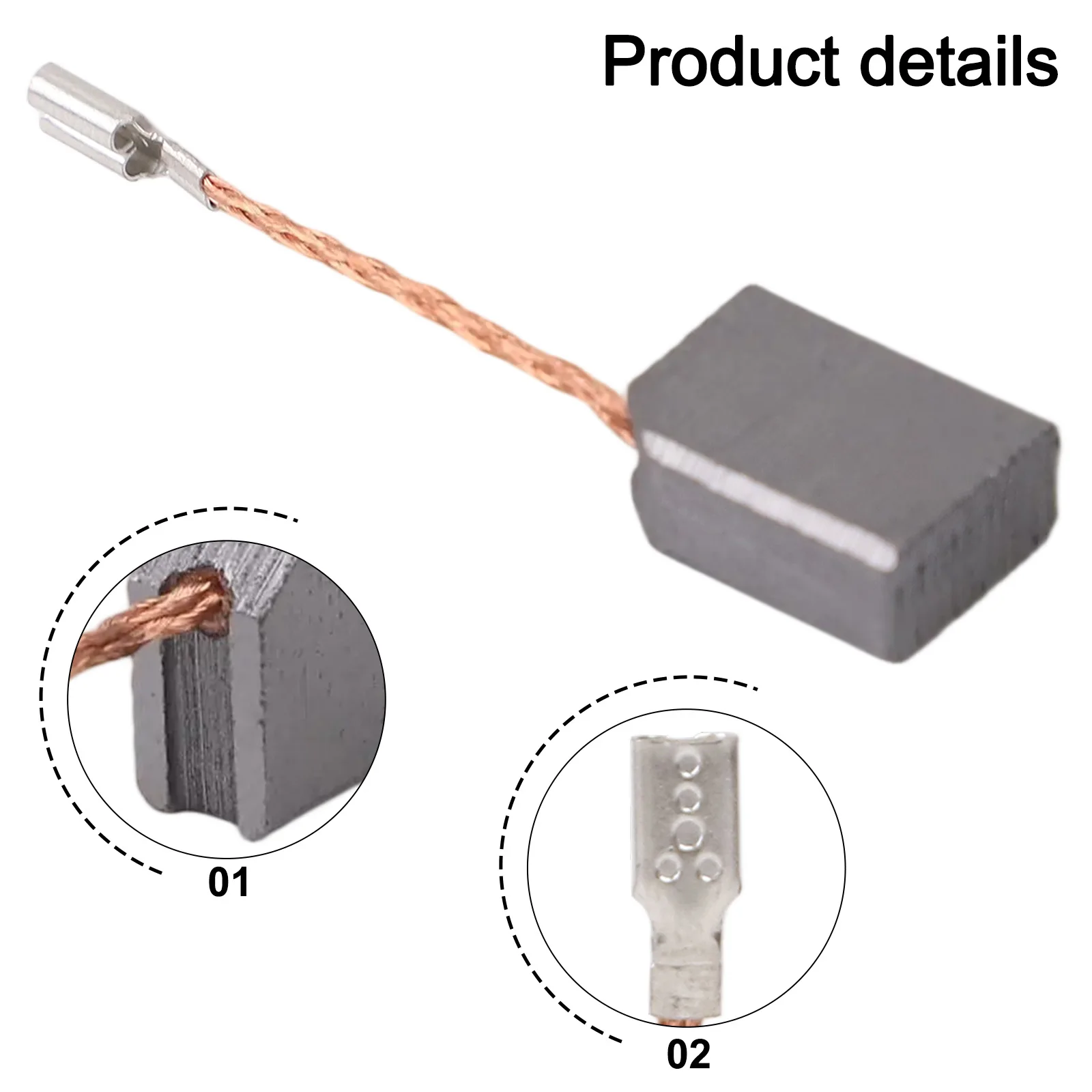 Power Tool Repair Carbon Brushes Power Tool Accessories Carbon Brushes For Motor Repair Adapter For WU829 Black And Silver
Power Tool Repair Carbon Brushes Power Tool Accessories Carbon Brushes For Motor Repair Adapter For WU829 Black And Silver