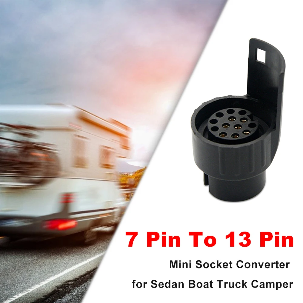 Адаптер для прицепа с медным сердечником и штекером 7 Pin на 13 Pin 
Адаптер для прицепа с медным сердечником и штекером 7 Pin на 13 Pin