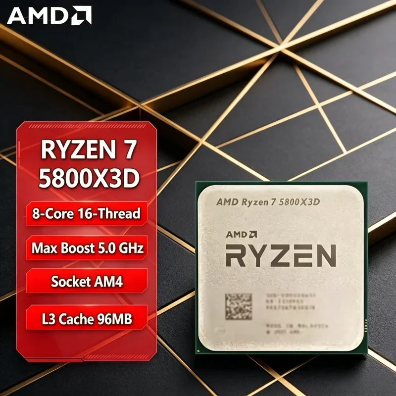 FPS-boosted AMD Ryzen 7 5800X3D 8C16T 3.4GHz 4.5GHz 3D V-Cache AM4 DDR4 105W High-performance Desktop Gaming CPU
FPS-boosted AMD Ryzen 7 5800X3D 8C16T 3.4GHz 4.5GHz 3D V-Cache AM4 DDR4 105W High-performance Desktop Gaming CPU