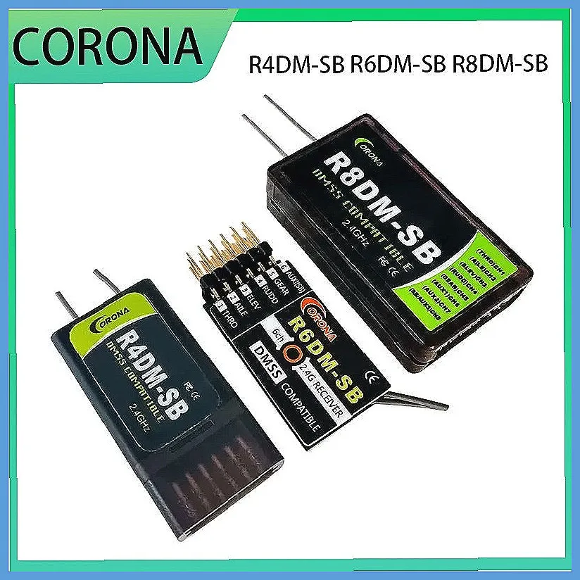 2.4G DMSS Receiver R4DM-SB, Compatible with JR XG6 XG7 XG8 XG11 XG14 Transmitters