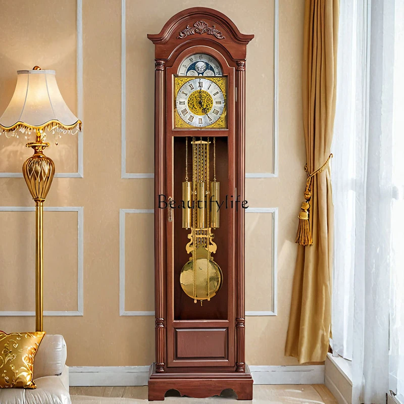 Retro Floor Clock Living Room European Vertical Clock Advanced Mechanical Clock 029
Retro Floor Clock Living Room European Vertical Clock Advanced Mechanical Clock 029
