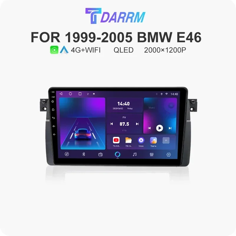 Car Radio Multimedia Video Player for BMW 3-Series E46 M3 318/320/325/330/335 2K QLED Android 12 GPS AI Voice CarPlay 4G
Car Radio Multimedia Video Player for BMW 3-Series E46 M3 318/320/325/330/335 2K QLED Android 12 GPS AI Voice CarPlay 4G