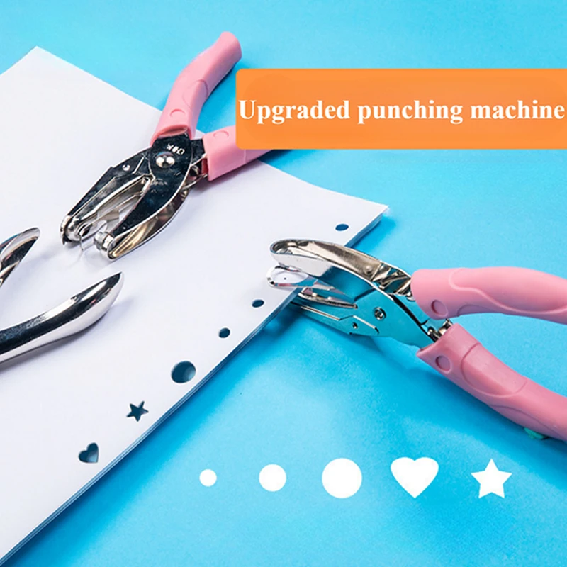 1pc Kawaii Star Heart Circle Hole Punch DIY Craft Shape Cutter Perforator Cute Single Hole Puncher Scrapbooking Paper Punches
1pc Kawaii Star Heart Circle Hole Punch DIY Craft Shape Cutter Perforator Cute Single Hole Puncher Scrapbooking Paper Punches