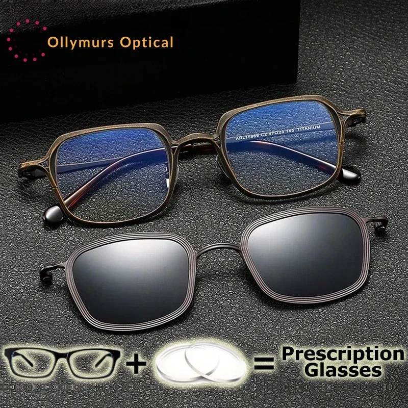 Ollymurs Prescription Glasses Men Sunglasses Clips Optical Lens Pure Titanium Eyewear Magnetic Hign End Progressive Multifocal G
Ollymurs Prescription Glasses Men Sunglasses Clips Optical Lens Pure Titanium Eyewear Magnetic Hign End Progressive Multifocal G
