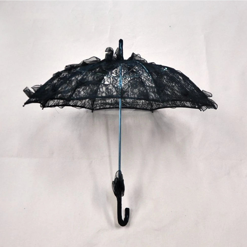 Lace Umbrella Props Black 56cm 58cm Diameter Decorative Parasol Wedding Bridal Kids Dance Photo Tea Party Costumes
Lace Umbrella Props Black 56cm 58cm Diameter Decorative Parasol Wedding Bridal Kids Dance Photo Tea Party Costumes