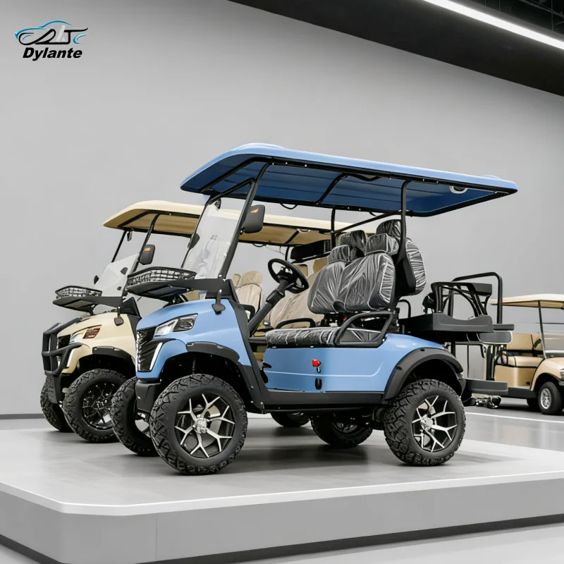 Лучший электрический гольф-кар Smart с литий-ионной батареей 120 Ач, 4 колесами, дисковыми тормозами, внедорожными шинами и высокой проходимостью
Лучший электрический гольф-кар Smart с литий-ионной батареей 120 Ач, 4 колесами, дисковыми тормозами, внедорожными шинами и высокой проходимостью