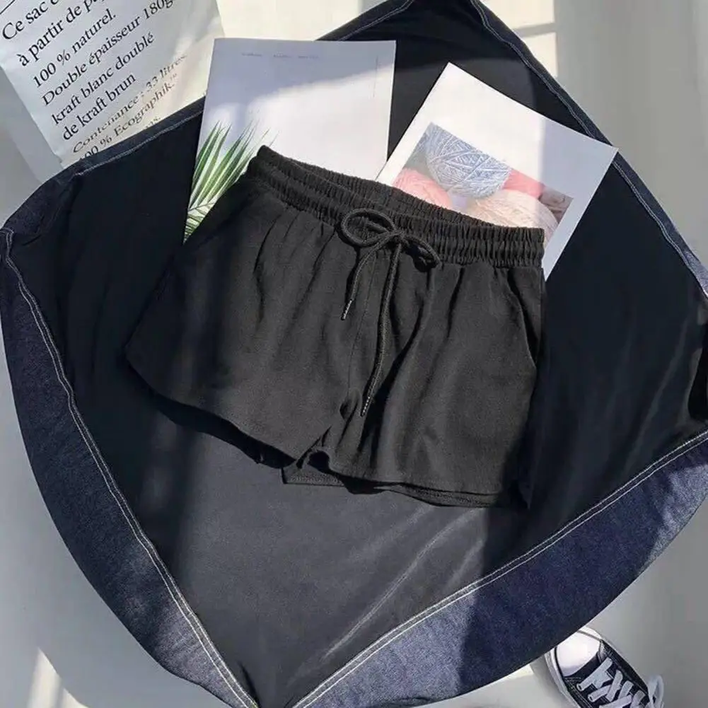 Female Shorts Comfortable Women's Elastic Waistband Sport Shorts with Adjustable Drawstring Solid Color Wide Leg Casual Home
Female Shorts Comfortable Women's Elastic Waistband Sport Shorts with Adjustable Drawstring Solid Color Wide Leg Casual Home