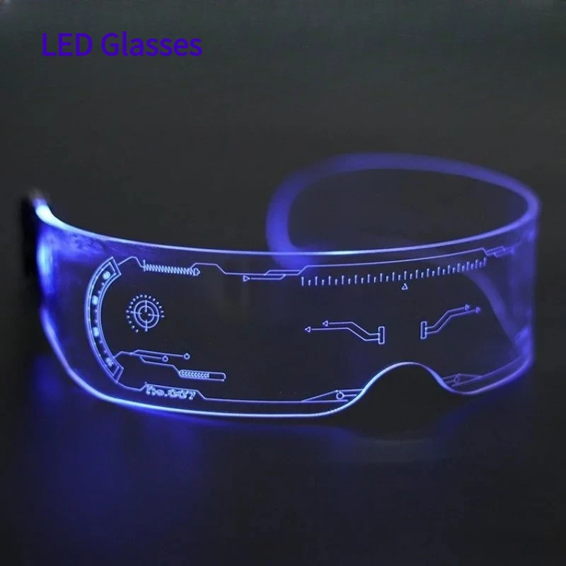 Fashion Festival Party LED Luminous Glasses Cyberpunk Glasses Neon Light Up Cool Goggles for Man Women Cosplay Bar Party Props
Fashion Festival Party LED Luminous Glasses Cyberpunk Glasses Neon Light Up Cool Goggles for Man Women Cosplay Bar Party Props