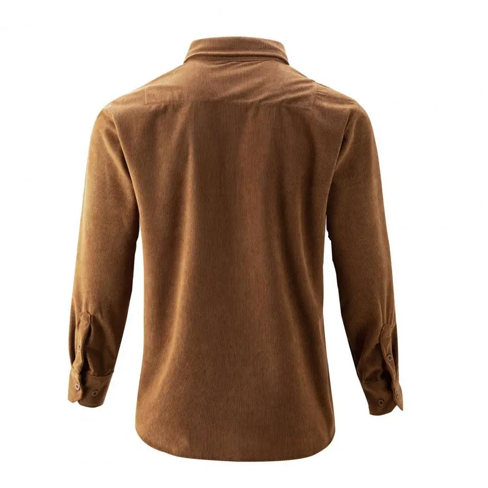 Lapel Shirt Men's Single-breasted Cardigan Shirt with Turn-down Collar Pockets Slim Fit Soft Breathable Business Top in for Long
Lapel Shirt Men's Single-breasted Cardigan Shirt with Turn-down Collar Pockets Slim Fit Soft Breathable Business Top in for Long