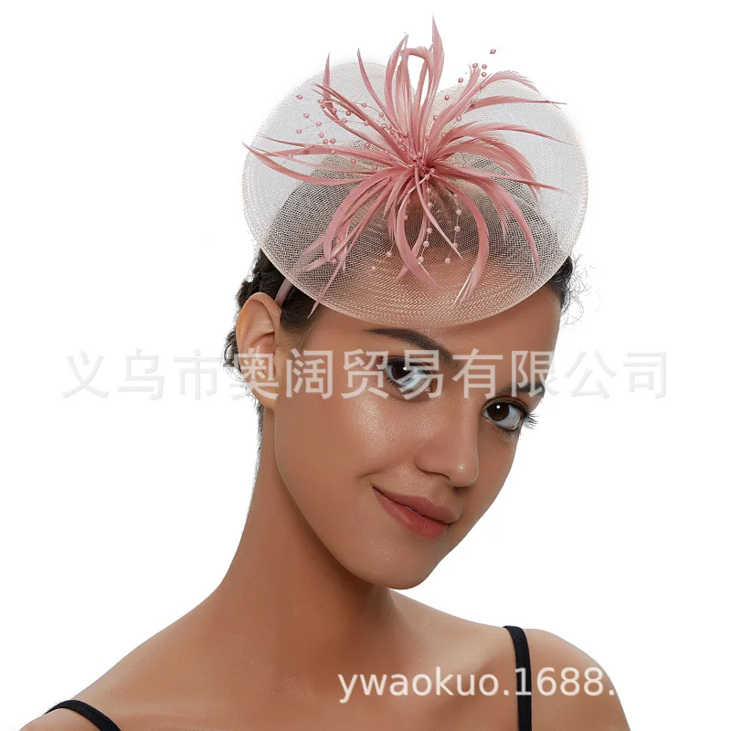 New Jockey Club Hair Accessories Mesh Bridal Feather Flower Banquet Headpiece Party Hair Clip Hairband
New Jockey Club Hair Accessories Mesh Bridal Feather Flower Banquet Headpiece Party Hair Clip Hairband