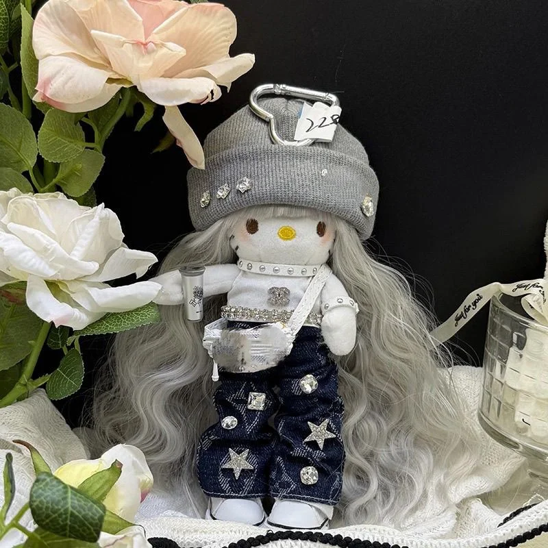 Kawaii Hellokitty Silver Gray Trendy Cool Heavy Craft Curly Hair Doll Long Leg Kt Cat Bag Pendant Plush Keychain Lovely Gift
Kawaii Hellokitty Silver Gray Trendy Cool Heavy Craft Curly Hair Doll Long Leg Kt Cat Bag Pendant Plush Keychain Lovely Gift