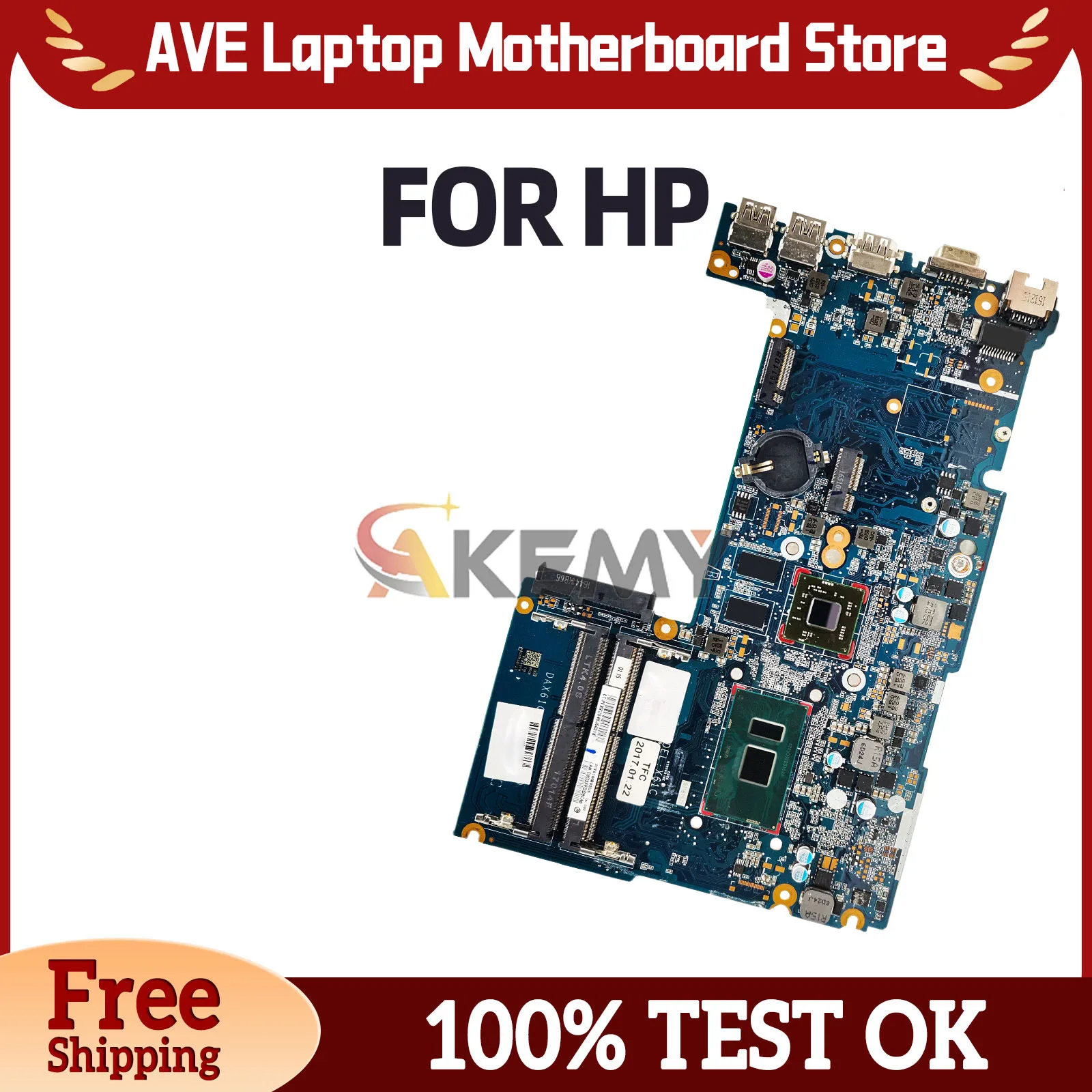 DAX61CMB6D0 Motherboard For HP Probook 430 G3 440 G3 DAX61CMB6C0 855660-601 Laptop Mainboard i3 i5 i7 6th Gen V2G DDR4
DAX61CMB6D0 Motherboard For HP Probook 430 G3 440 G3 DAX61CMB6C0 855660-601 Laptop Mainboard i3 i5 i7 6th Gen V2G DDR4