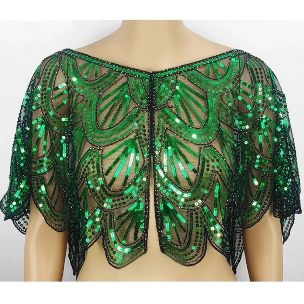 Art Deco Hollowed-out Shawl Sequin Lace Evening Cape Vintage Beaded Poncho Coat Art Deco
Art Deco Hollowed-out Shawl Sequin Lace Evening Cape Vintage Beaded Poncho Coat Art Deco