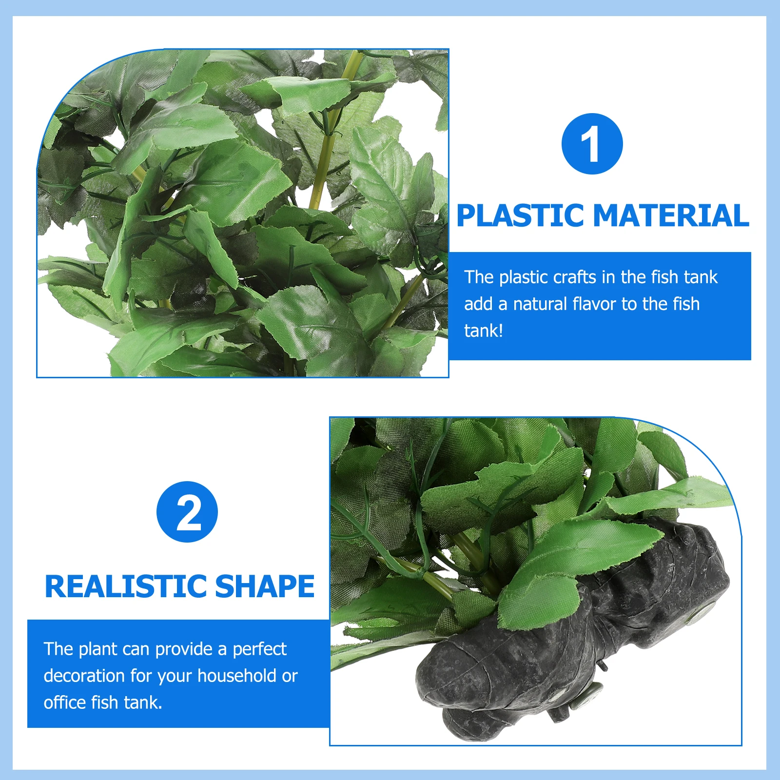 3D Realistic Aquarium Plant Compact Fake Plant For Fish Tank Decor Desktop Office Household Plastic Aquatic Supplies
3D Realistic Aquarium Plant Compact Fake Plant For Fish Tank Decor Desktop Office Household Plastic Aquatic Supplies