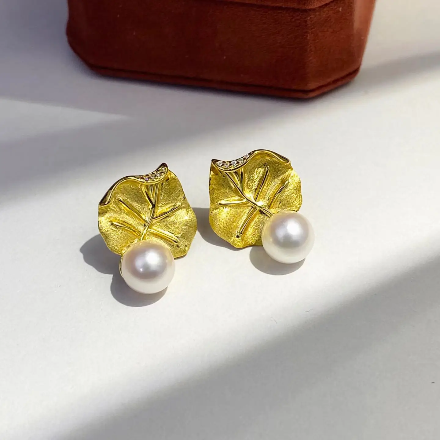 Leaf Shape S925 Sterling Silver Earrings Mount Findings Settings Base Mounting Parts Accessory Fittings for 7-8mm Pearls
Leaf Shape S925 Sterling Silver Earrings Mount Findings Settings Base Mounting Parts Accessory Fittings for 7-8mm Pearls
