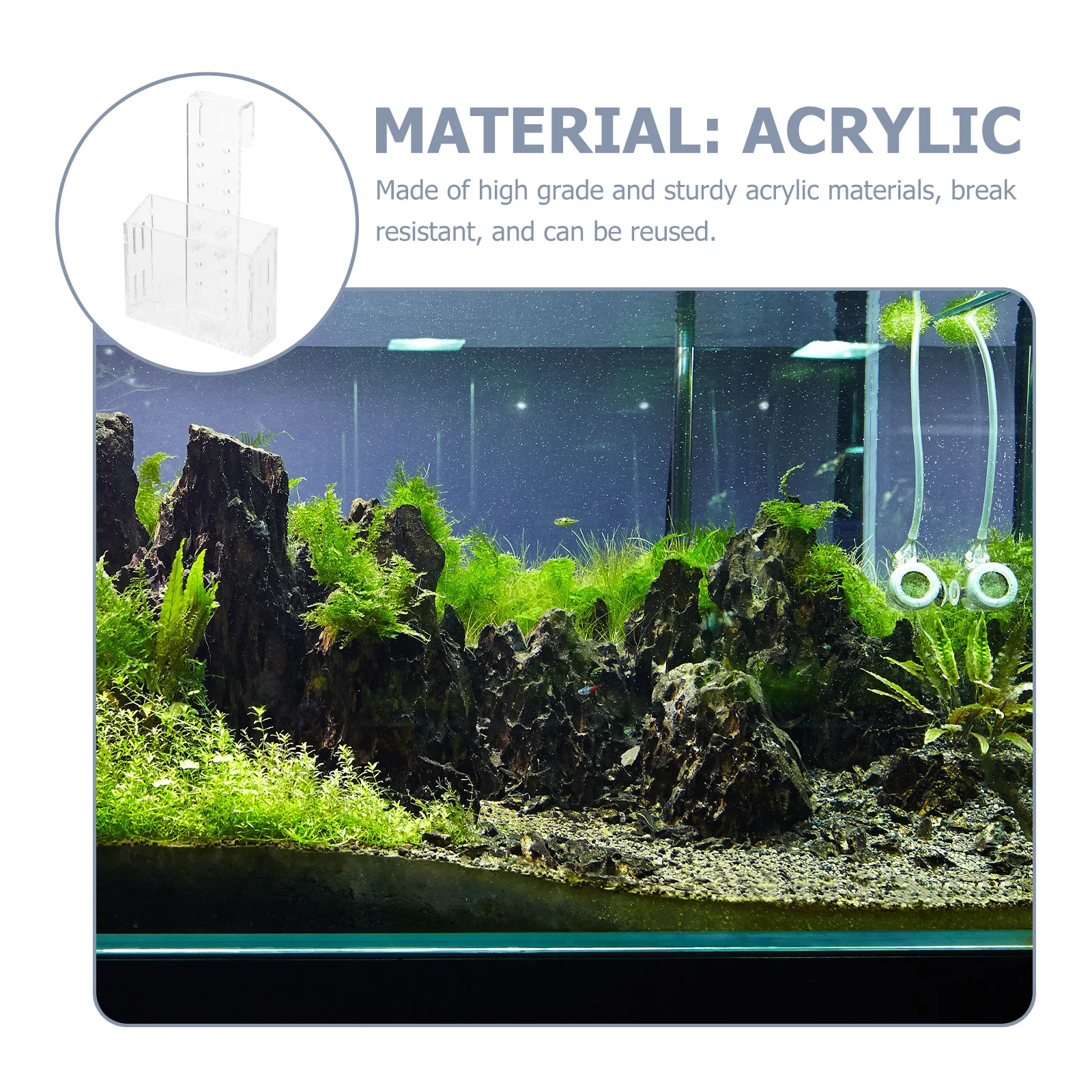 Aquarium Fish Tank Planter Water Plant Cup Transparent Sturdy Acrylic Aquatic Plant Pot Hanging Cup With Hook For Tank
Aquarium Fish Tank Planter Water Plant Cup Transparent Sturdy Acrylic Aquatic Plant Pot Hanging Cup With Hook For Tank