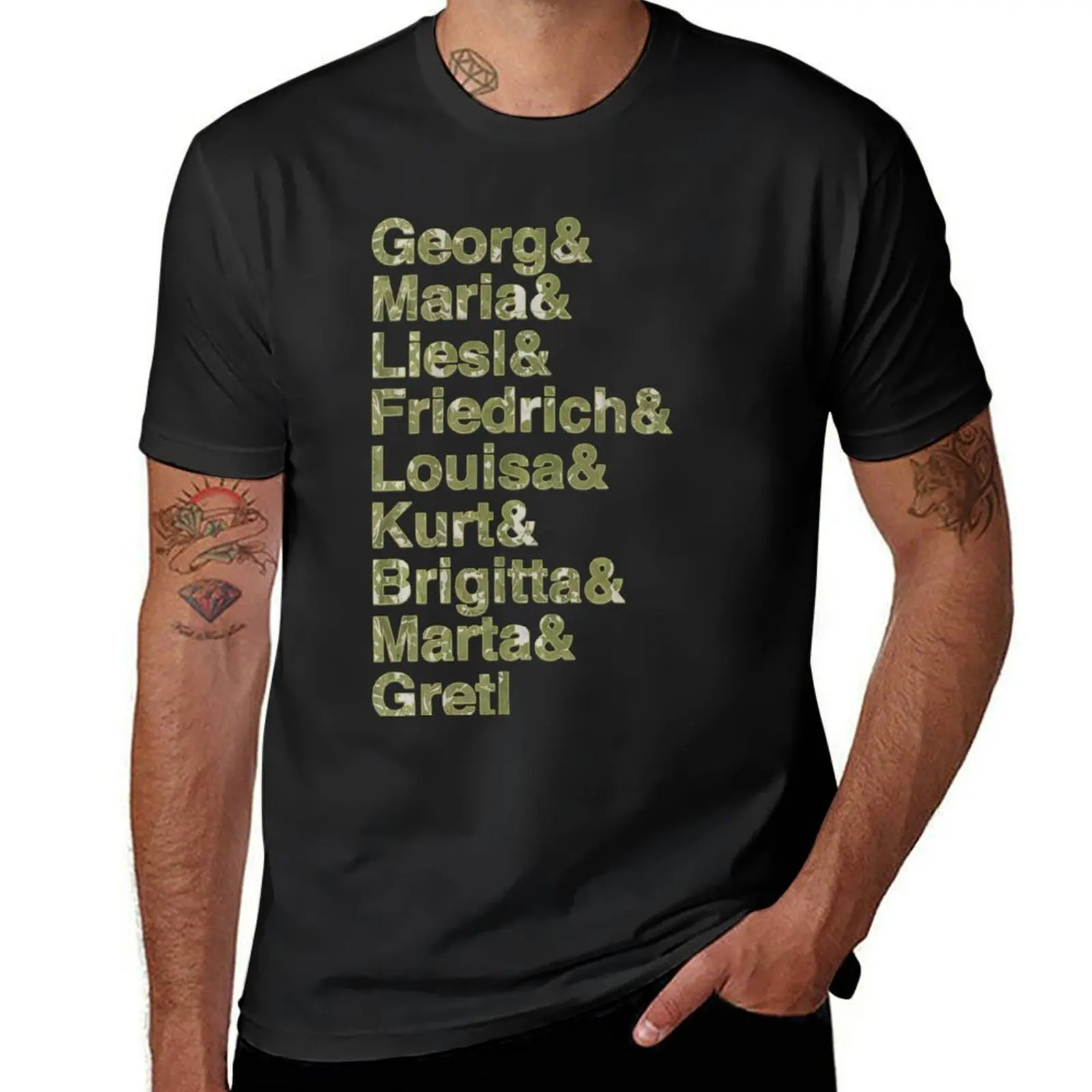 The Von Trapps in Curtain Fabric T-Shirt customs graphics heavyweights customs design your own mens cotton t shirts
The Von Trapps in Curtain Fabric T-Shirt customs graphics heavyweights customs design your own mens cotton t shirts