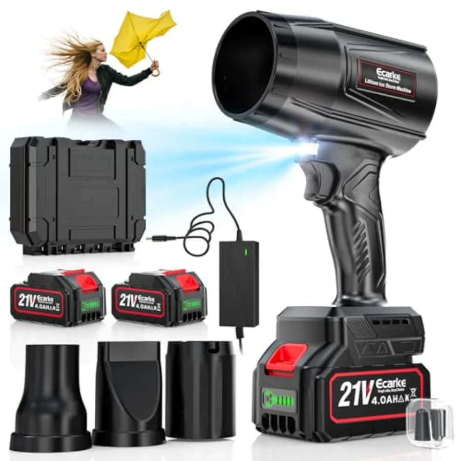 Leaf Blower Cordless Portable Dust Cleaner 800000RPM Handheld Brushless Turbo Jet Blower for Lawn Care Patio Cleaning Leaves wi
Leaf Blower Cordless Portable Dust Cleaner 800000RPM Handheld Brushless Turbo Jet Blower for Lawn Care Patio Cleaning Leaves wi