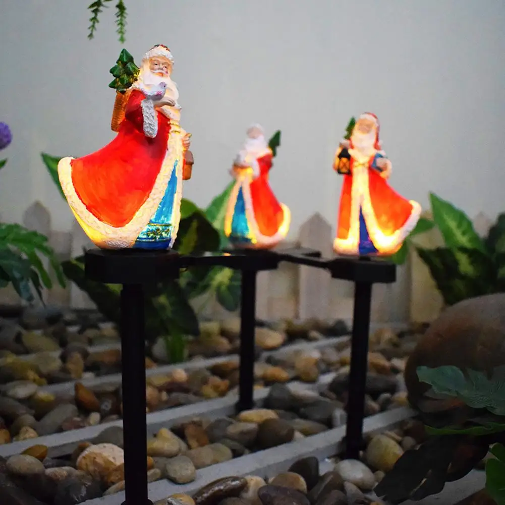 Santa Claus Solar Lights Resin Santa Figurine Waterproof Christmas Stake Light Outdoor Decor Statue Landscape LED Light for Home
Santa Claus Solar Lights Resin Santa Figurine Waterproof Christmas Stake Light Outdoor Decor Statue Landscape LED Light for Home