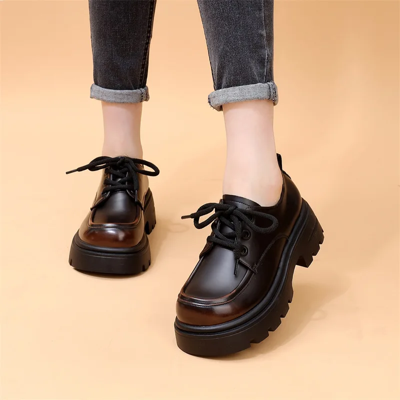 New Hot British Style Flat Black Shoes For Women Casual Female Sneakers Round Toe Loafers With Fur Clogs Platform
New Hot British Style Flat Black Shoes For Women Casual Female Sneakers Round Toe Loafers With Fur Clogs Platform
