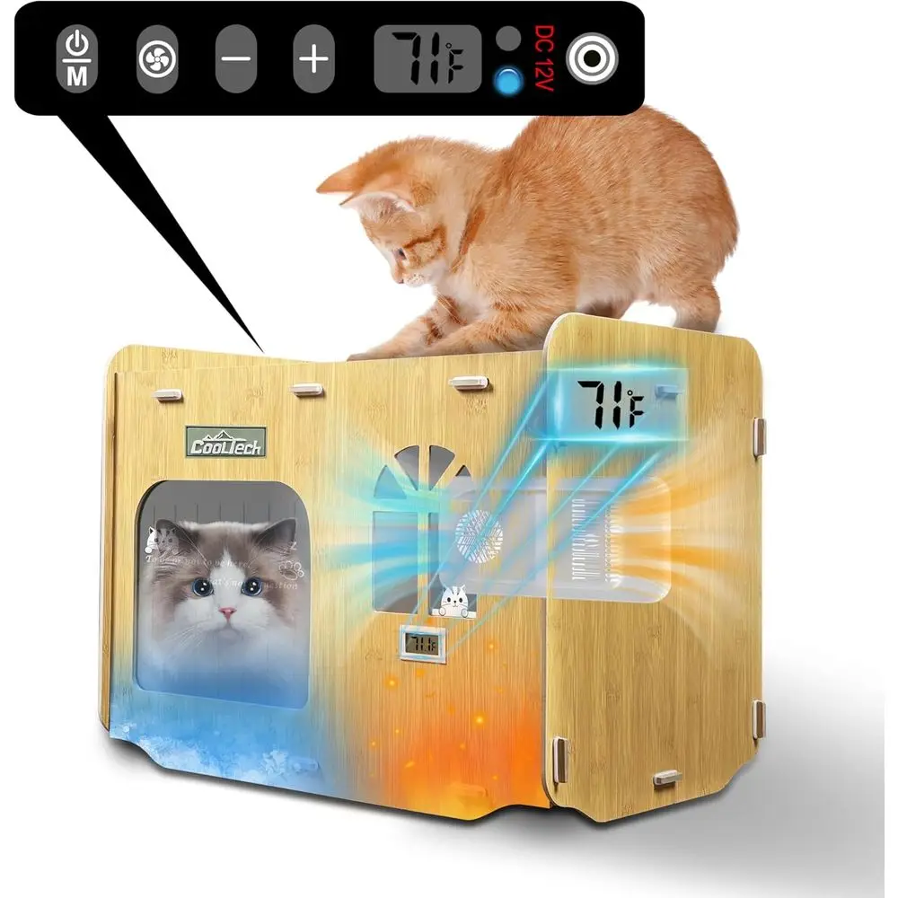 Air Conditioned Cat House - 4-Season Thermo-Electric Pet Shelter with Cozy Warm & Cool es or Small Dogs and Cats Up to 15lbs, En
Air Conditioned Cat House - 4-Season Thermo-Electric Pet Shelter with Cozy Warm & Cool es or Small Dogs and Cats Up to 15lbs, En