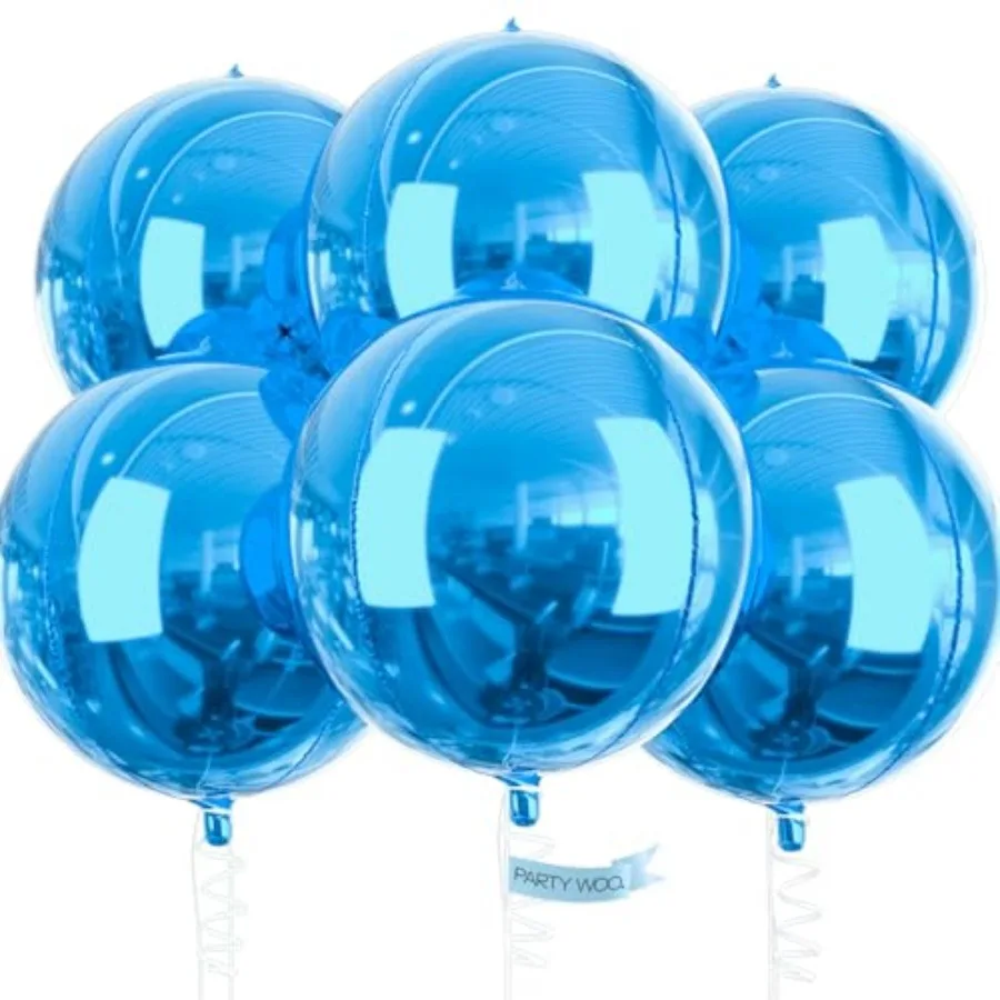 Light Foil Balloons 6pcs 22 Inch Large Round Foil Big Giant 4D Jumbo Inflatable Mirror Ball Mylar Balloons for Graduation Men B
Light Foil Balloons 6pcs 22 Inch Large Round Foil Big Giant 4D Jumbo Inflatable Mirror Ball Mylar Balloons for Graduation Men B