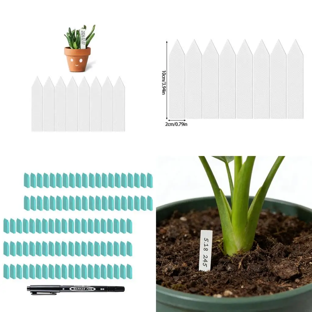 100pack Garden Reusables Plant Labels Waterproof Sign Sign Plastic Markers 87HA
100pack Garden Reusables Plant Labels Waterproof Sign Sign Plastic Markers 87HA