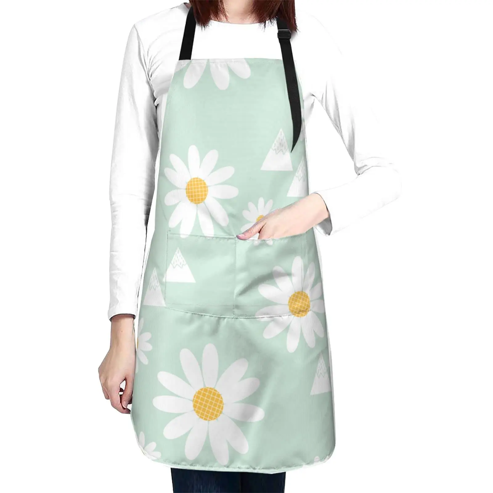 Cute Daisy Aprons for Women with Pockets, Unisex Chef Bib Apron with Adjustable Neck Strap for Kitchen, Cooking
Cute Daisy Aprons for Women with Pockets, Unisex Chef Bib Apron with Adjustable Neck Strap for Kitchen, Cooking