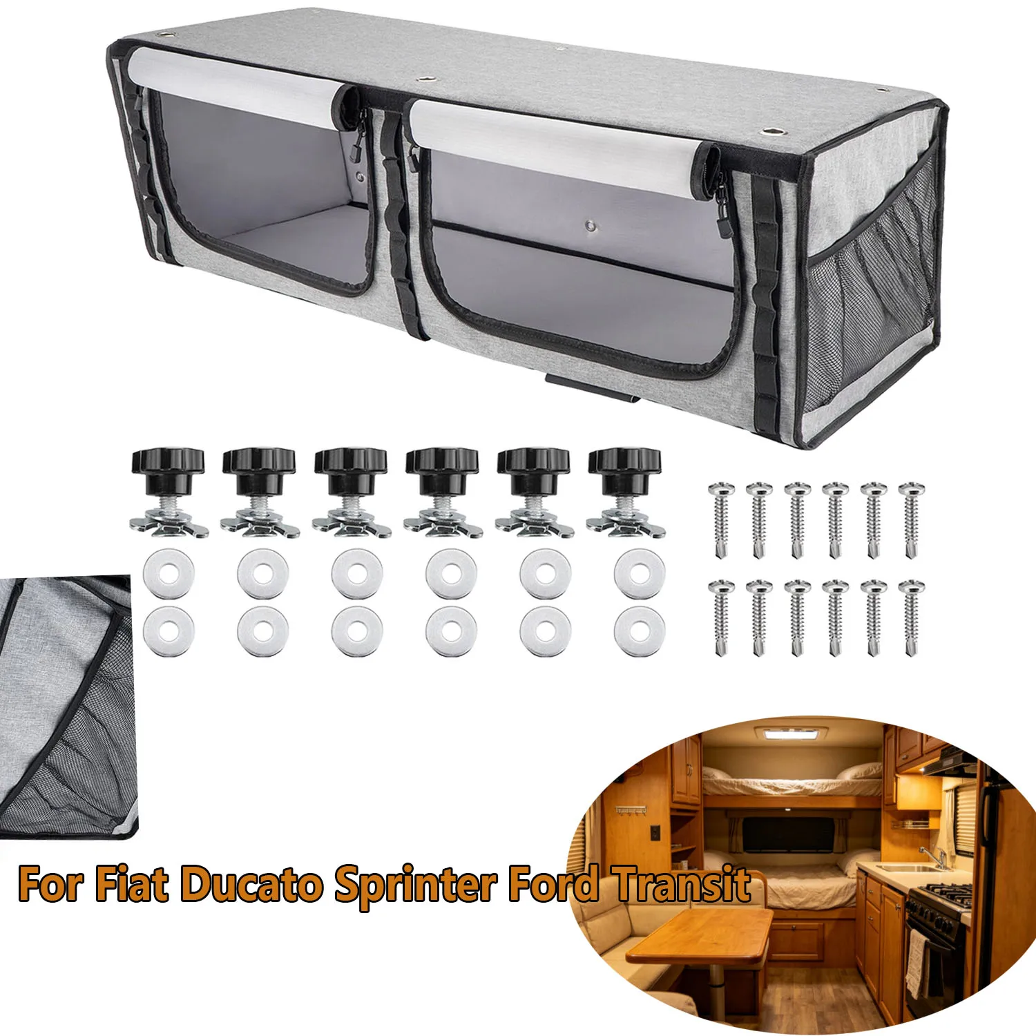 36'' Overhead Cabinet Storage Shelf Campervan Motorhome RV Caravan for Fiat Ducato Sprinter Ford Transit Camper - Vehicle Storag
36'' Overhead Cabinet Storage Shelf Campervan Motorhome RV Caravan for Fiat Ducato Sprinter Ford Transit Camper - Vehicle Storag