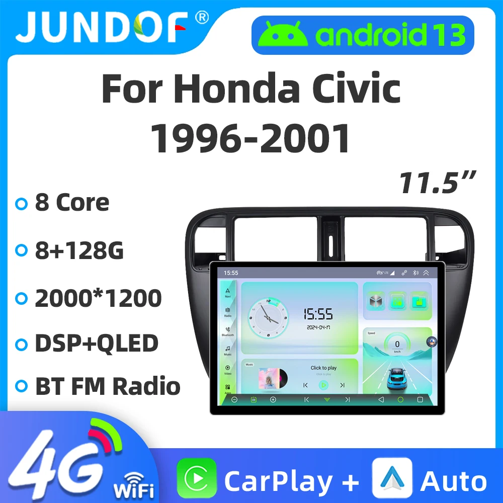 11.5" inch 2K Android 13 Car Radio For Honda Civic 1996-2001 Multimedia Video Player 4G GPS Navigation Carplay 2Din Head unit
11.5" inch 2K Android 13 Car Radio For Honda Civic 1996-2001 Multimedia Video Player 4G GPS Navigation Carplay 2Din Head unit