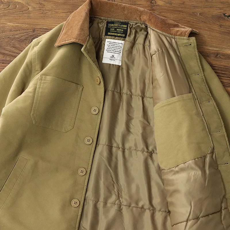 Winter New American Retro Military Style Moleskin Cargo Jacket Men's Fashion Thickened Multi-pockets Casual Cotton Padded Coat
Winter New American Retro Military Style Moleskin Cargo Jacket Men's Fashion Thickened Multi-pockets Casual Cotton Padded Coat