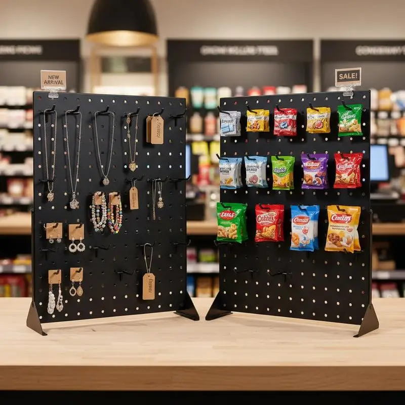 Free Shipping-Steel Display Racks 17 x 13 Inch For Grocery Retail Store Jewelry Shop 30 Hooks Included Thickened Cold-Rolled Pan
Free Shipping-Steel Display Racks 17 x 13 Inch For Grocery Retail Store Jewelry Shop 30 Hooks Included Thickened Cold-Rolled Pan