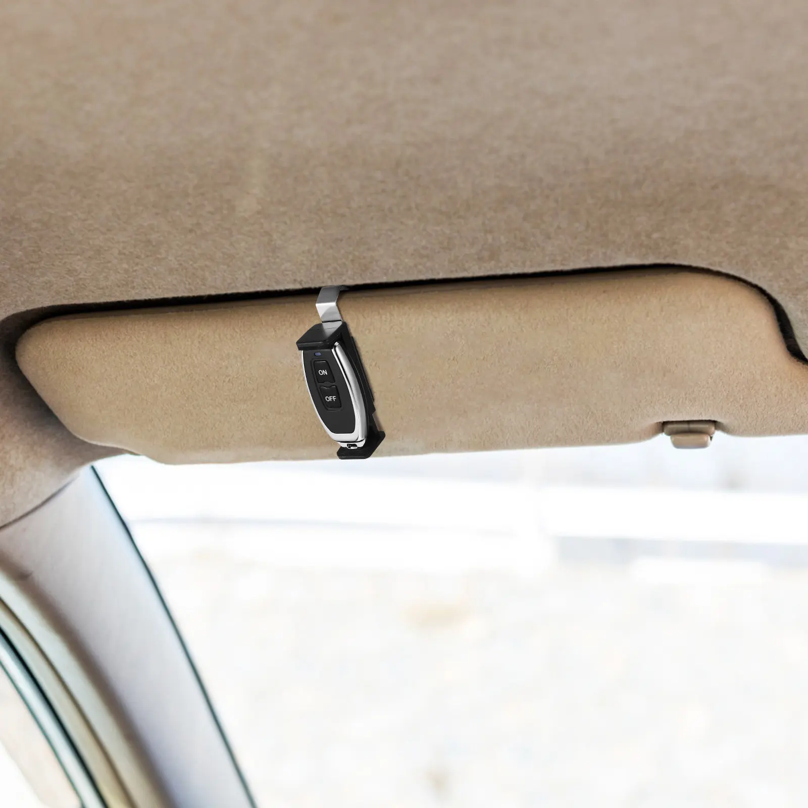 Комплект из 2 держателей для пультов ДУ гаражных ворот на солнцезащитный козырек автомобиля, регулируемый зажим, универсальный крепеж, надежный ABS-органайзер для козырька
Комплект из 2 держателей для пультов ДУ гаражных ворот на солнцезащитный козырек автомобиля, регулируемый зажим, универсальный крепеж, надежный ABS-органайзер для козырька