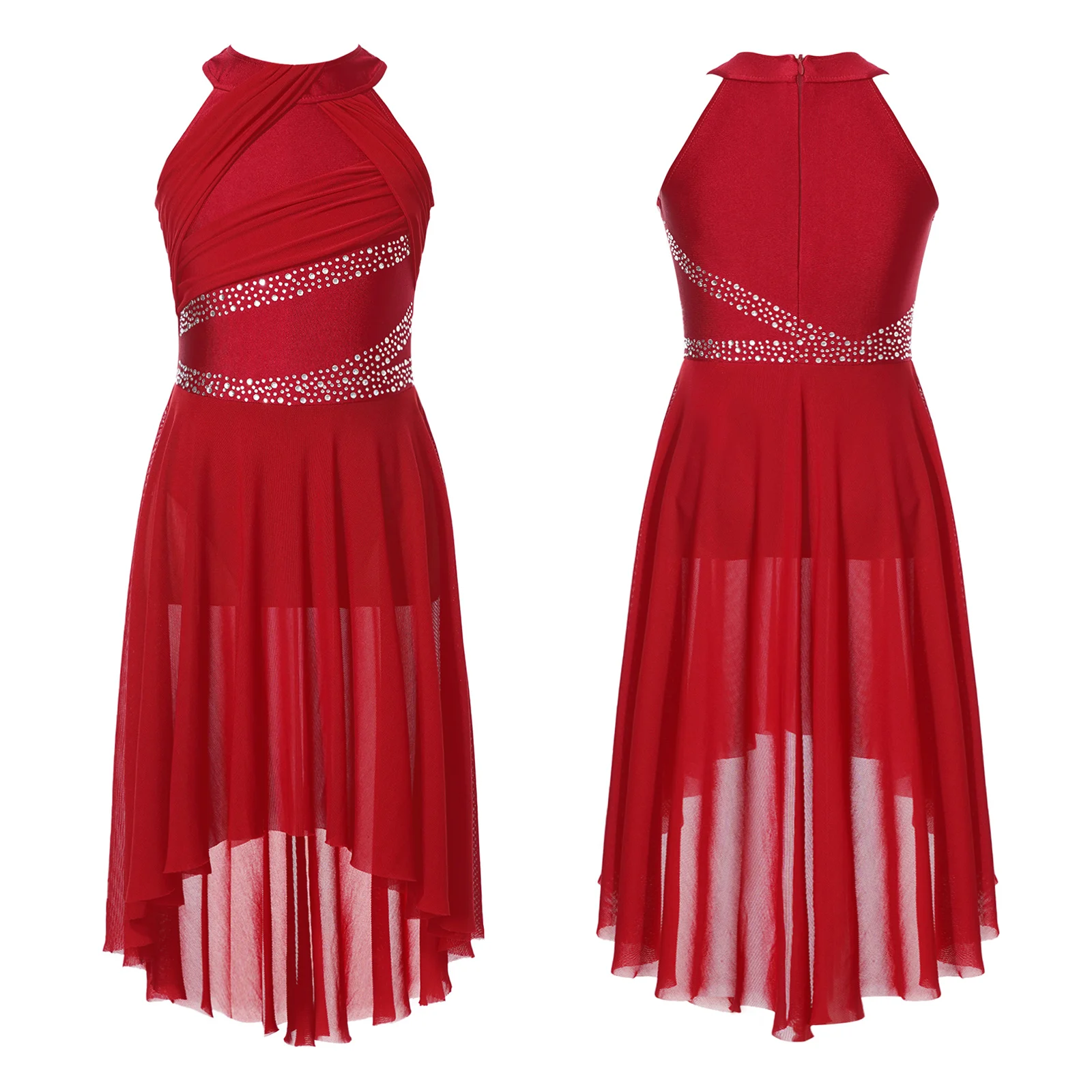 Kids Girls Ballet Lyrical Dance Dress Shiny Rhinestones Sleeveless Leotards Dress Ballroom Contemporary Modern Dance Costume
Kids Girls Ballet Lyrical Dance Dress Shiny Rhinestones Sleeveless Leotards Dress Ballroom Contemporary Modern Dance Costume