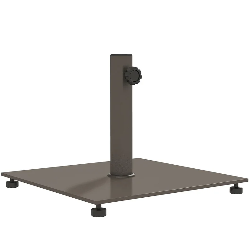 Outsunny Square Patio Umbrella Base, 29 lbs Metal Stand with Adjustable Pads, Fits 1.5"/1.9" Poles, Brown
Outsunny Square Patio Umbrella Base, 29 lbs Metal Stand with Adjustable Pads, Fits 1.5"/1.9" Poles, Brown