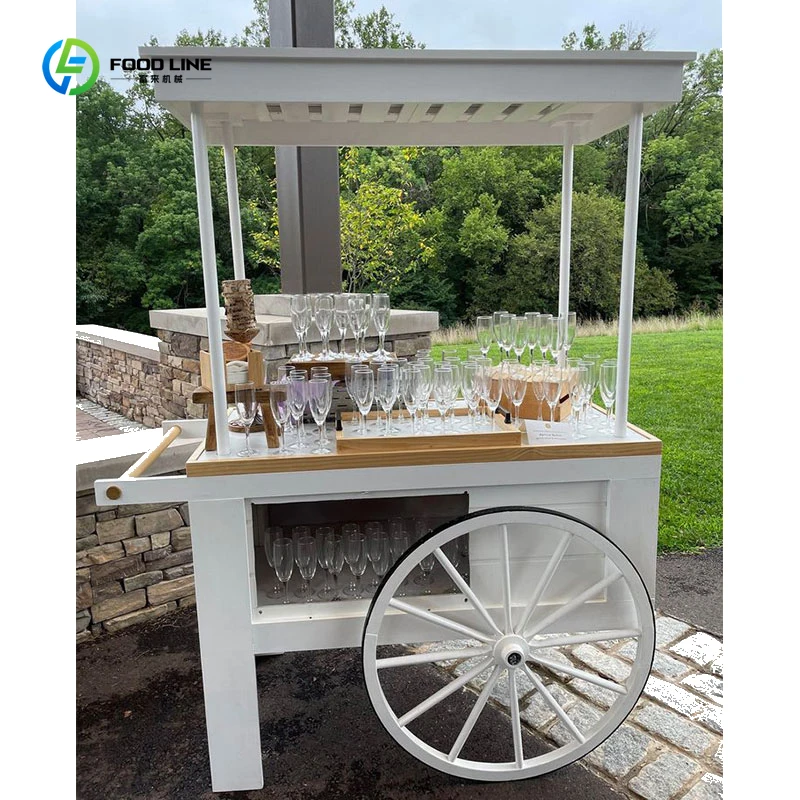 Customized Aluminum Fiberglass Coffee Cart Custom Design Factory Price Wedding Party Decor Commercial Push Cart
Customized Aluminum Fiberglass Coffee Cart Custom Design Factory Price Wedding Party Decor Commercial Push Cart