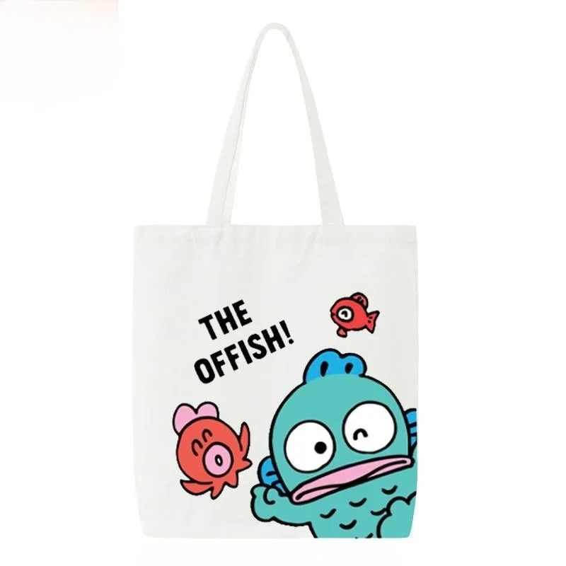 Kawaii Sanrio HANGYODON Casual Canvas Shoulder Bag Cute Cartoon Pattern Canvas Bag Unisex Canvas Tote Bag
Kawaii Sanrio HANGYODON Casual Canvas Shoulder Bag Cute Cartoon Pattern Canvas Bag Unisex Canvas Tote Bag