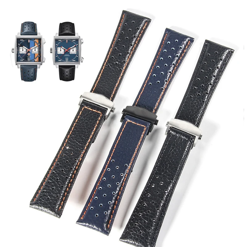 Men's Bracelet 22mm Watch Strap For Tag Heuer Monaco Carrera F1 Series Wrist Frosted Calfskin Quality Leather Watchband
Men's Bracelet 22mm Watch Strap For Tag Heuer Monaco Carrera F1 Series Wrist Frosted Calfskin Quality Leather Watchband