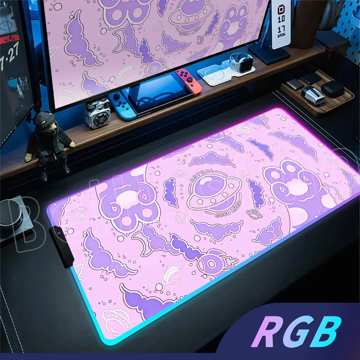 RGB Pink Cute Cloud Cat Claws Glowing Animal Abstract Desktop Keyboard Rubber Pad XXL Laptop Gaming Desktop Game Accessories Pad
RGB Pink Cute Cloud Cat Claws Glowing Animal Abstract Desktop Keyboard Rubber Pad XXL Laptop Gaming Desktop Game Accessories Pad