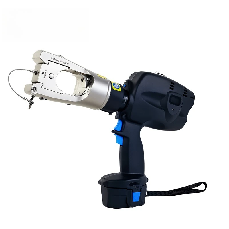 Battery-powered hydraulic tool for crimp terminals connecting copper-aluminium cables
Battery-powered hydraulic tool for crimp terminals connecting copper-aluminium cables