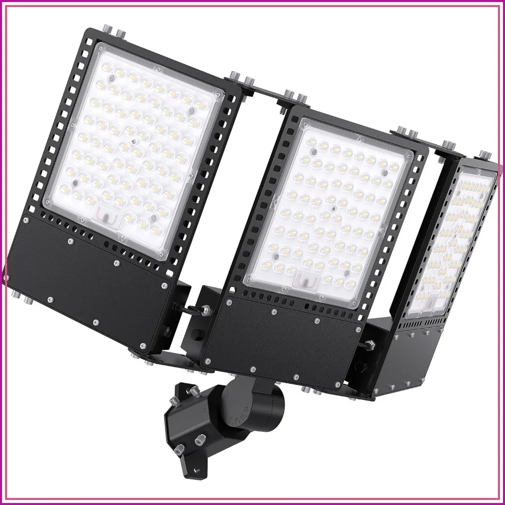 300W LED Parking Lot Light 45000lm 5000K Dusk to Dawn, ETL, AC85-277V, IP67 Waterproof Adjustable 3-Head Street Light for Outdoor Pole & Wall Mount
300W LED Parking Lot Light 45000lm 5000K Dusk to Dawn, ETL, AC85-277V, IP67 Waterproof Adjustable 3-Head Street Light for Outdoor Pole & Wall Mount