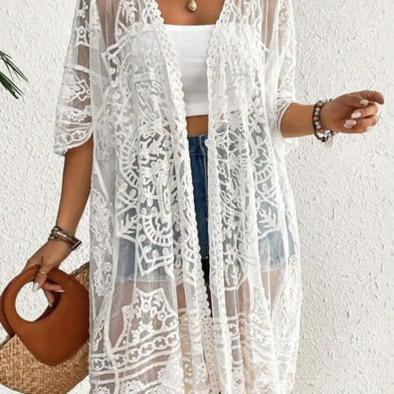 Lightweight Floral Lace Semi-Body Skirt Cover up Kimono Women's Sle New 2025 Sichuan Traditional Costume Top Chinese Faion
Lightweight Floral Lace Semi-Body Skirt Cover up Kimono Women's Sle New 2025 Sichuan Traditional Costume Top Chinese Faion