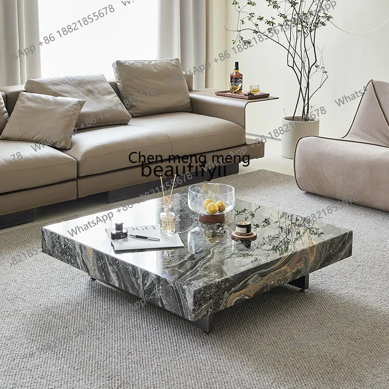 E1001 ss Natural Marble Tea Table Silent Style Square Italian Minimalist Light Luxury Furniture
E1001 ss Natural Marble Tea Table Silent Style Square Italian Minimalist Light Luxury Furniture