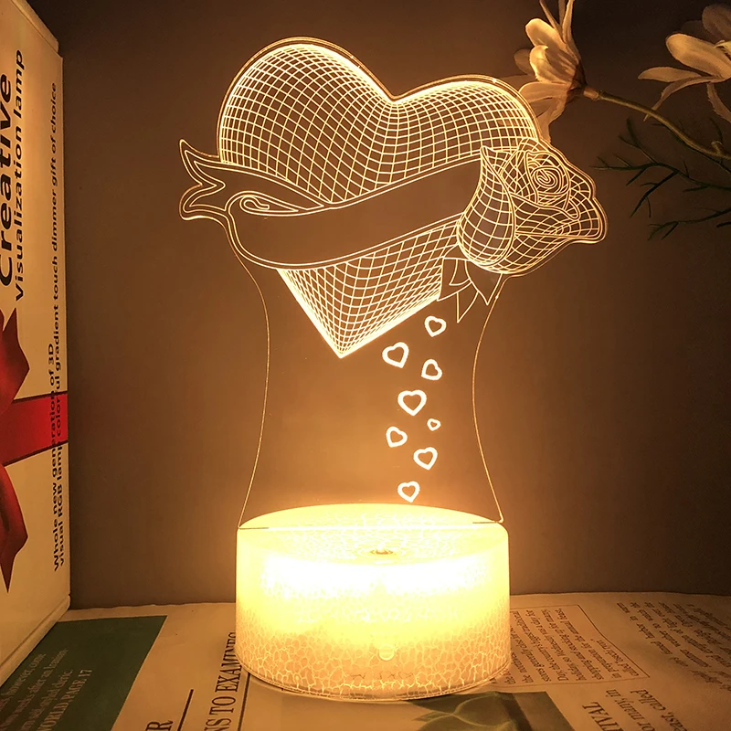 Love Heart Type 3d Led Lamp For Bedroom Valentine's Day Acrylic Night Lights February 14 Gifts For Girlfriend Boyfriend Wife
Love Heart Type 3d Led Lamp For Bedroom Valentine's Day Acrylic Night Lights February 14 Gifts For Girlfriend Boyfriend Wife