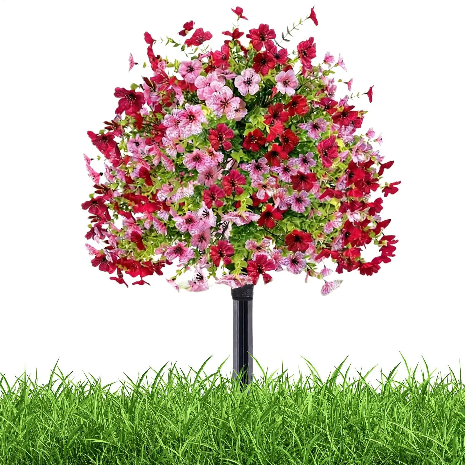 Artificial petunias, with ground inserts, high-density design, outdoor flowers, suitable for gardens, patios, flower pots
Artificial petunias, with ground inserts, high-density design, outdoor flowers, suitable for gardens, patios, flower pots