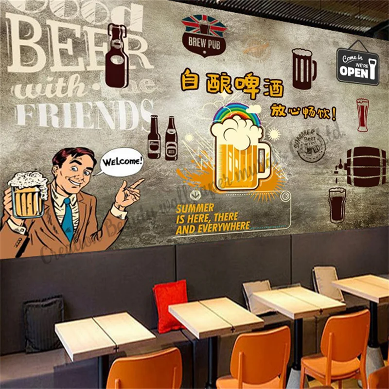Custom Beer Wallpaper Industrial Decor Mural Bar Restaurant Snack Bar Background Wall Papel De Parede Wall Paper Papel Tapiz
Custom Beer Wallpaper Industrial Decor Mural Bar Restaurant Snack Bar Background Wall Papel De Parede Wall Paper Papel Tapiz