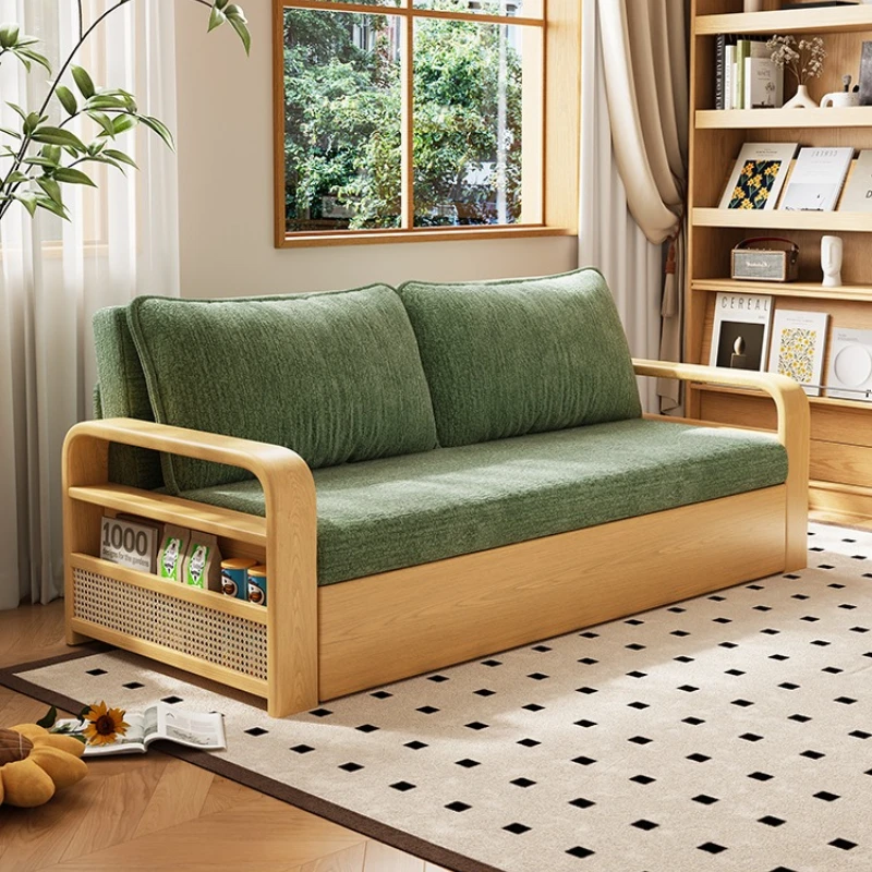 Solid wood sofa bed Small apartment folding dual-use integrated multi-functional study can be dismantled and washed
Solid wood sofa bed Small apartment folding dual-use integrated multi-functional study can be dismantled and washed