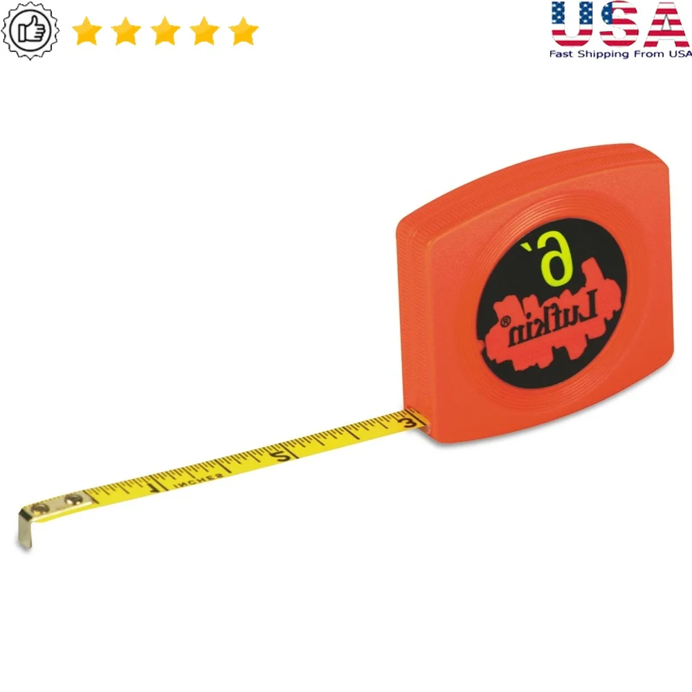 Карманная измерительная лента, 6 футов, гибкое лезвие, прочный чехол, втягивание мощности, быстрое считывание выпускников, рулетка SAE, офисный инструмент 
Карманная измерительная лента, 6 футов, гибкое лезвие, прочный чехол, втягивание мощности, быстрое считывание выпускников, рулетка SAE, офисный инструмент