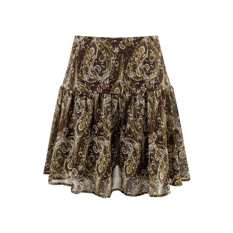 KEYANKETIAN 2026 Minimalist Chic Casual Skirt High Waist Neutral Paisley Print, Tiered Flounce Hem Chiffon Material A-Line Skirt
KEYANKETIAN 2026 Minimalist Chic Casual Skirt High Waist Neutral Paisley Print, Tiered Flounce Hem Chiffon Material A-Line Skirt